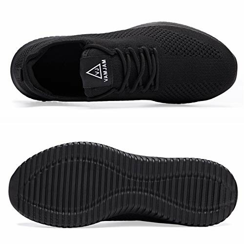 Black knitted sneakers with top and sole view