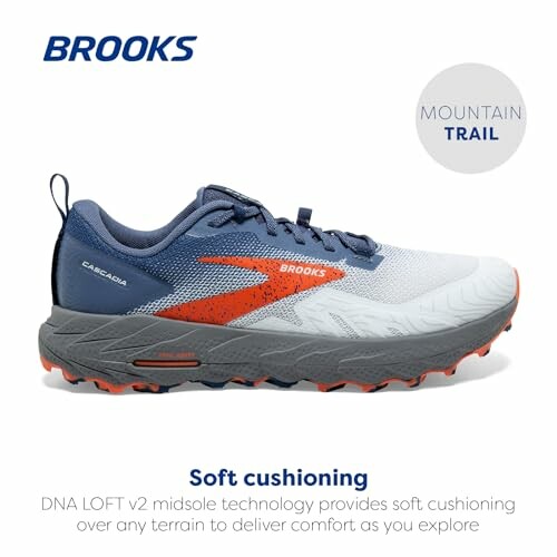 Brooks Cascadia trail shoe with soft cushioning