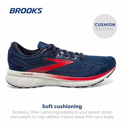 Brooks running shoe with soft cushioning